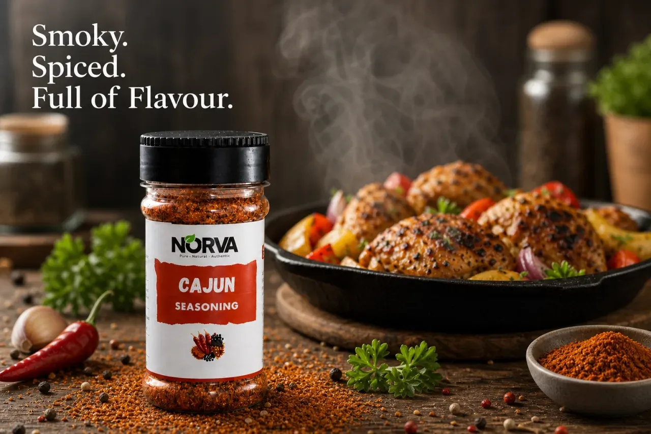 NORVA Cajun Seasoning - Smoky, Spiced, Full of Flavour